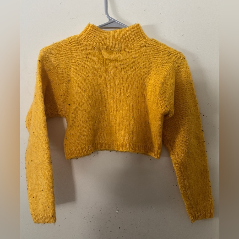 STEFANO INTERNATIONAL | Vintage Retro 80s 90s cropped sweater Sz Small - Picture 2 of 5